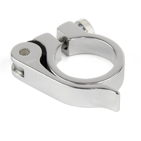 Position One Quick Release Seat Clamp - Black Or Polished (31.8mm) - Downtown Bicycle Works 