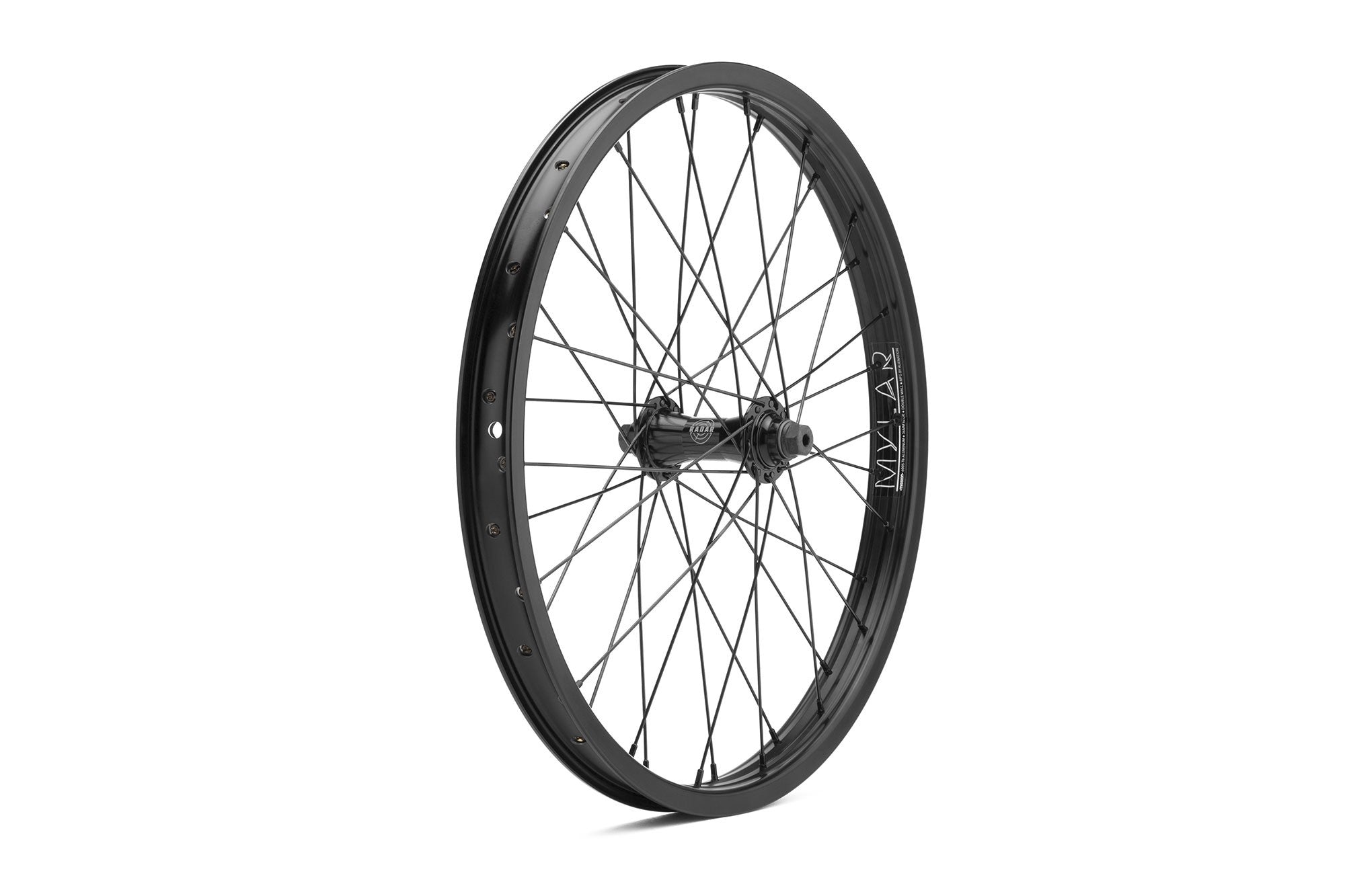 Mission Radar Front Wheel (Black Or Black/Silver) - Downtown Bicycle Works 